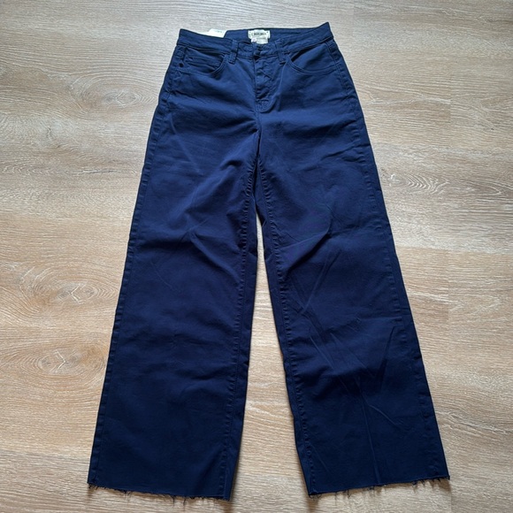 L'AGENCE Denim - L'agence Danica Wide Leg Jeans in Navy